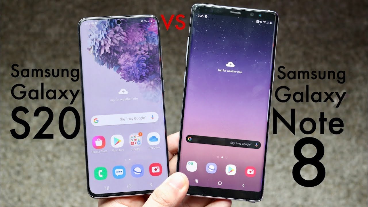 Samsung Galaxy S20 Vs Samsung Galaxy Note 8! (Comparison) (Review)