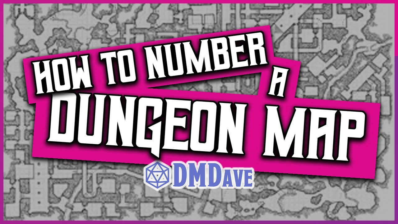 How to number a DUNGEON MAP | Step by Step| DMDave