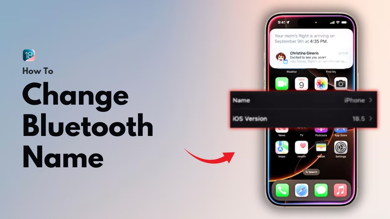 How to Change Bluetooth Name on iPhone | Change iPhone Bluetooth Device Name