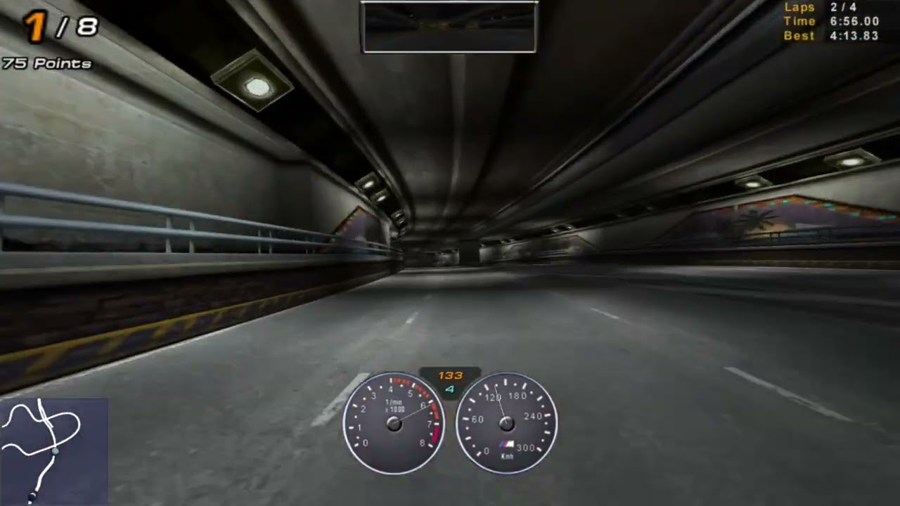 NFS - Hot Pursuit 2 - Race 018 - Palm City Island - Backward - 4 Laps