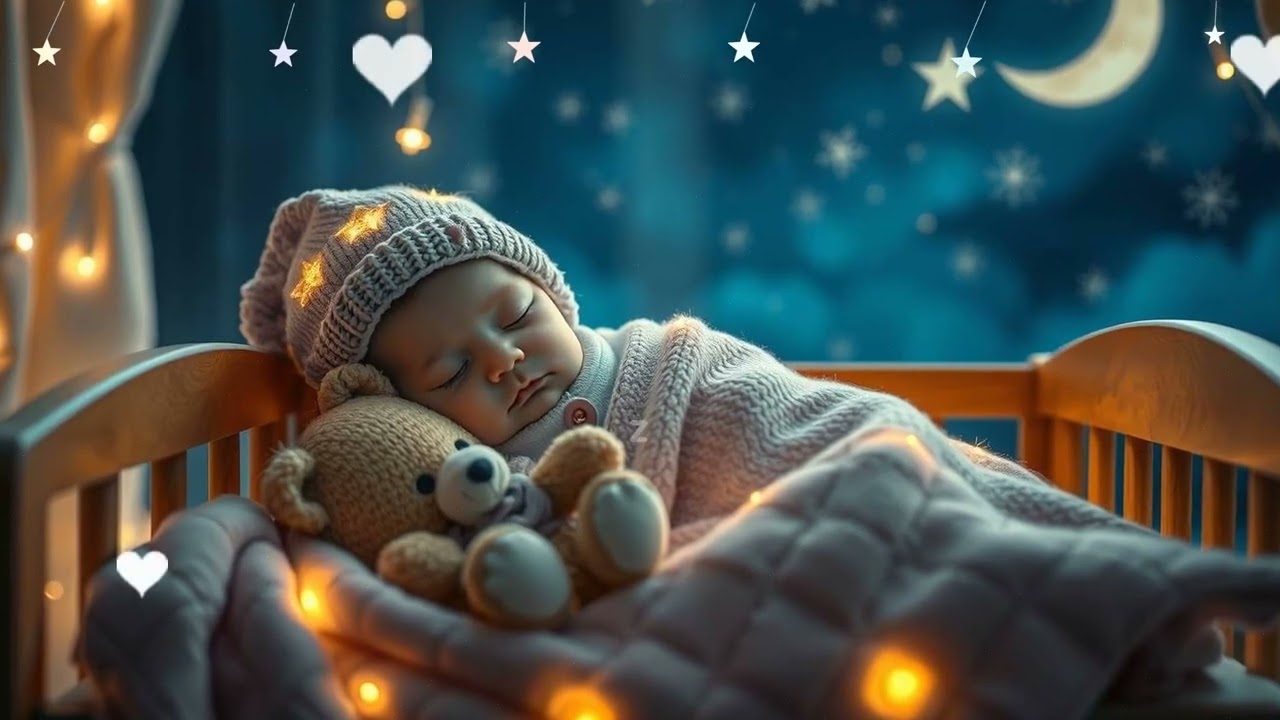 🌙 Night Rain Comfort 🌧️ Gentle Baby Sleep Lullaby 💖