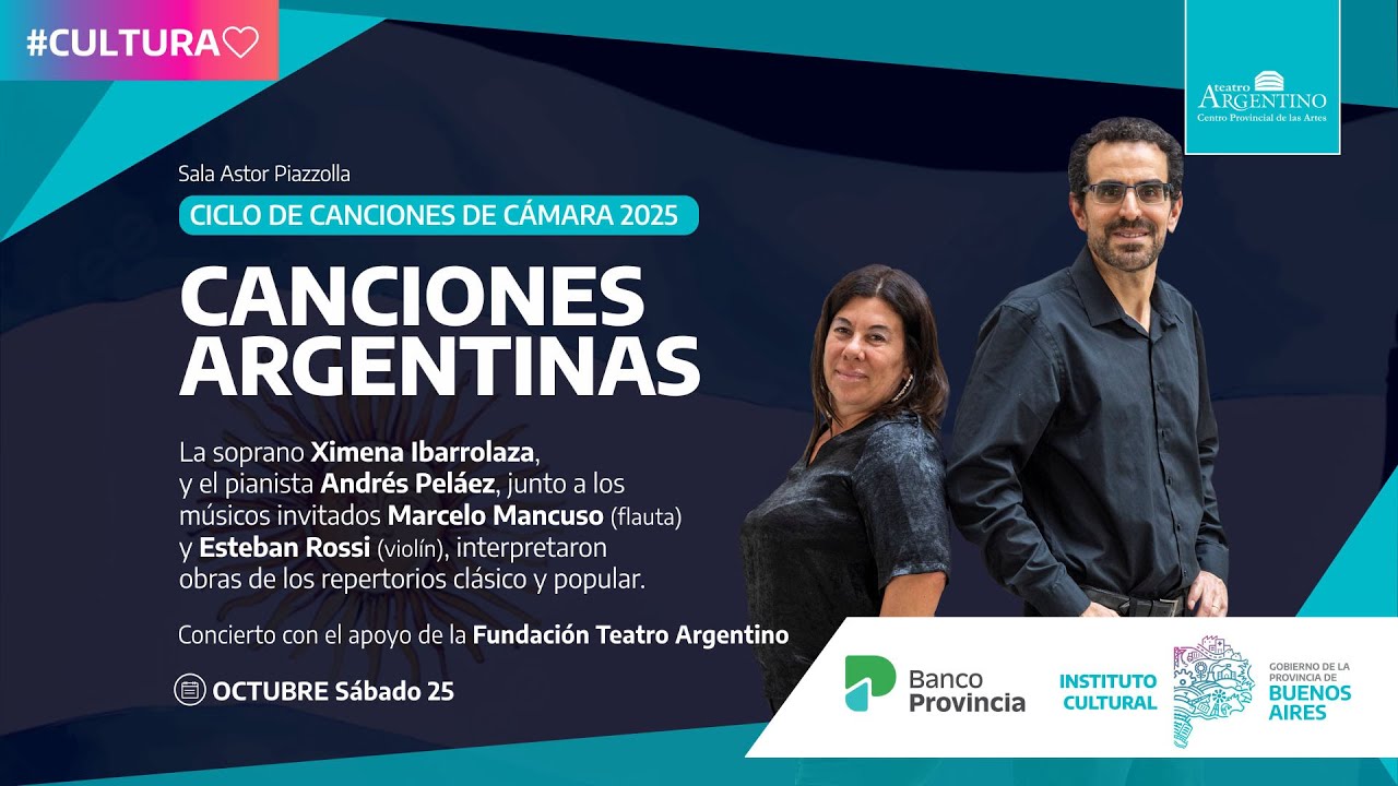 2025-10-25 Canciones argentinas | Sala Piazzolla