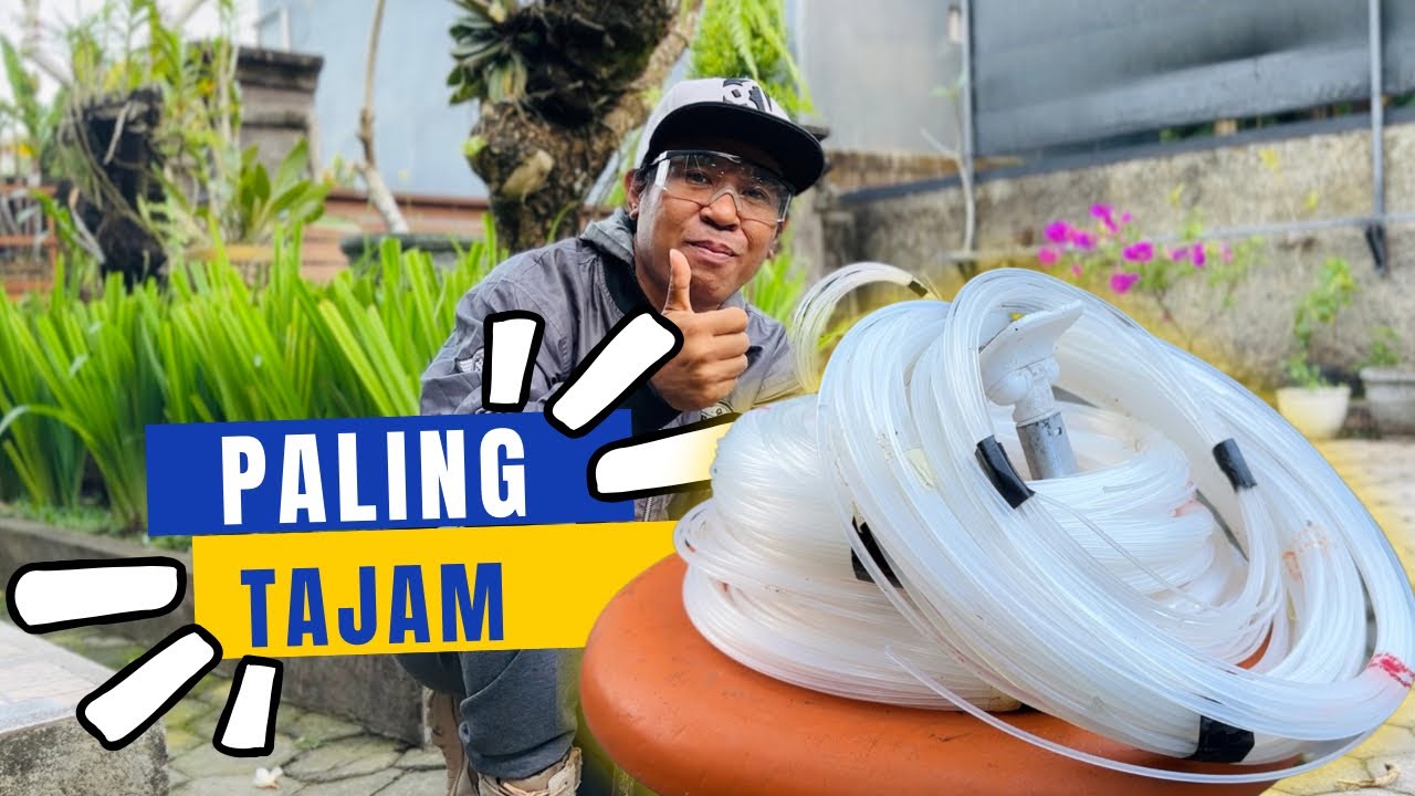Tajam!! Paling Gampang Potong Rumput Dengan Senar Pancing