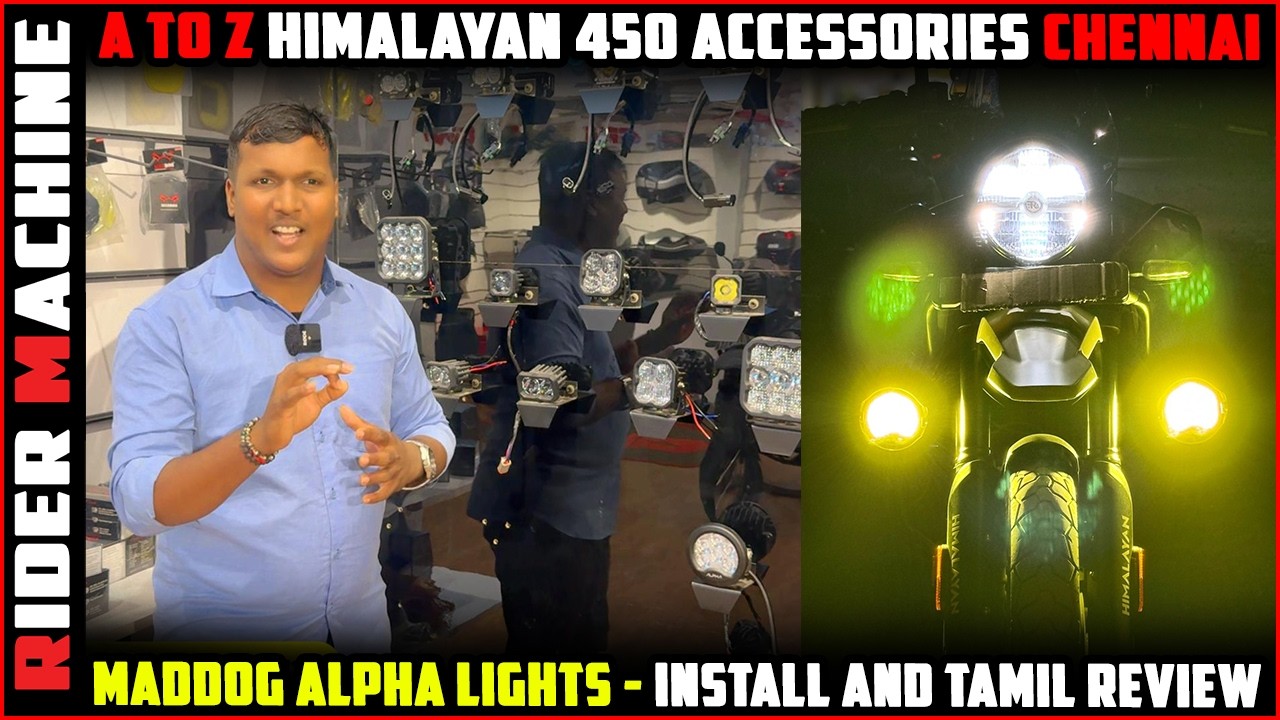 Himalayan 450 Maddog Alpha Light || Himalayan 450 Accessories || Bikenbiker Chennai