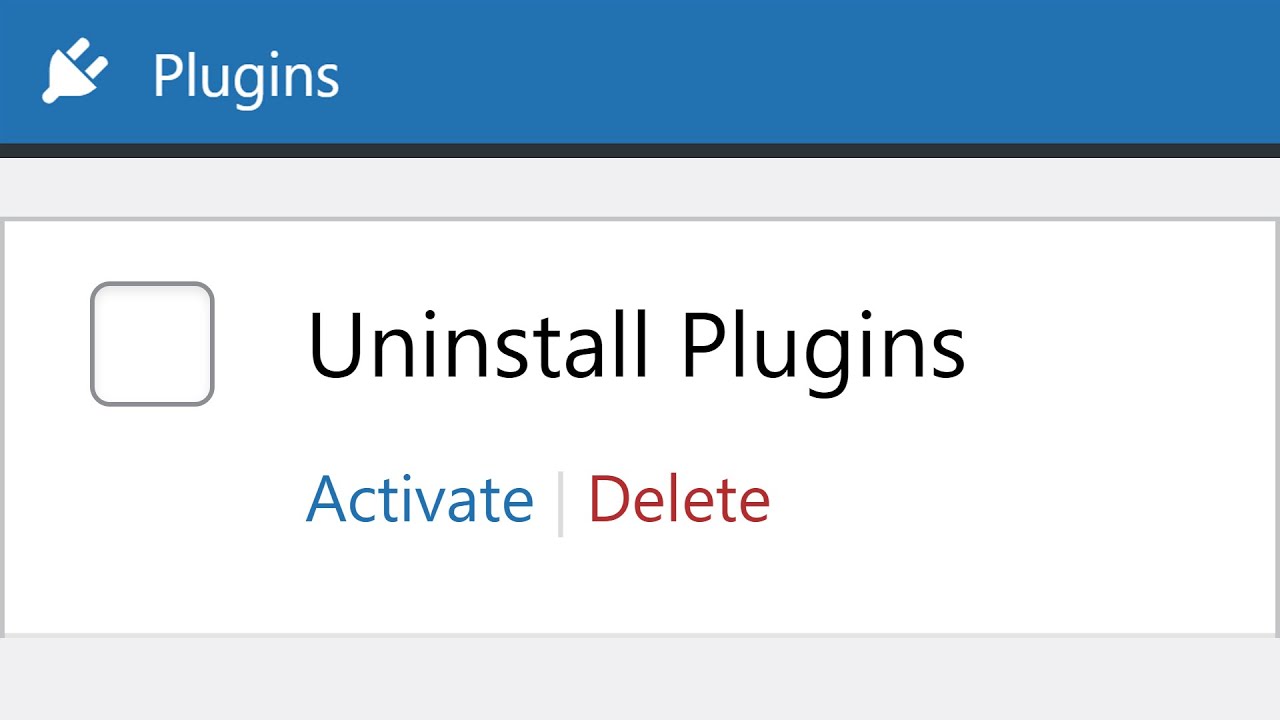 How to Uninstall WordPress Plugins Cleanly