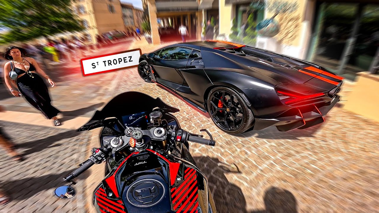 JE NE SAIS PLUS OÙ REGARDER 😍☀️ S1000RR à St Tropez 🛥️