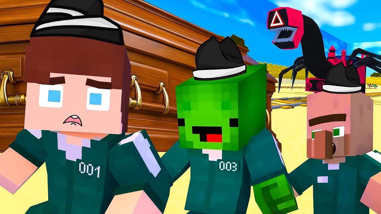 SQUID GAME Train in Minecraft | Coffin Dance Song (COVER)