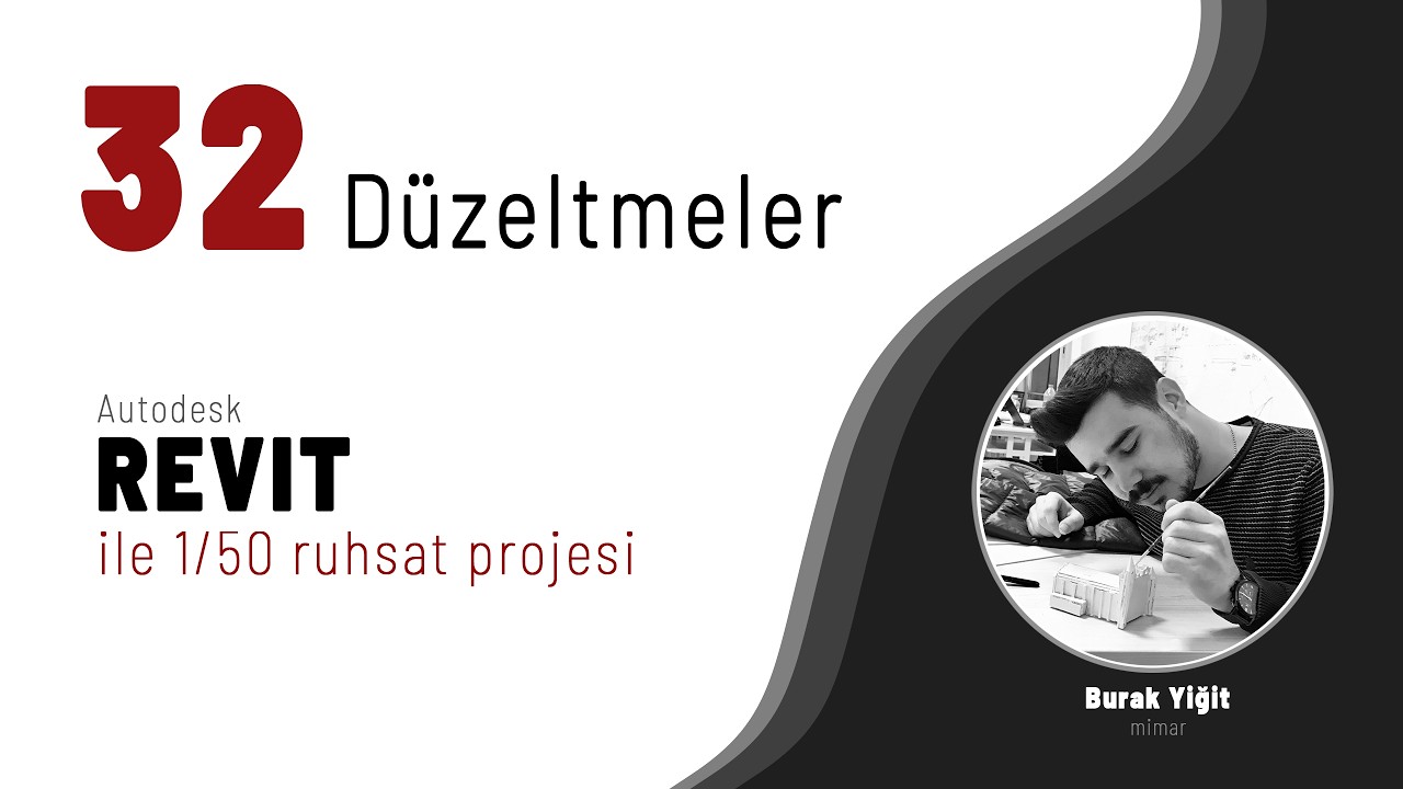 Revit ile Ruhsat Projesi # 32 | düzeltmeler