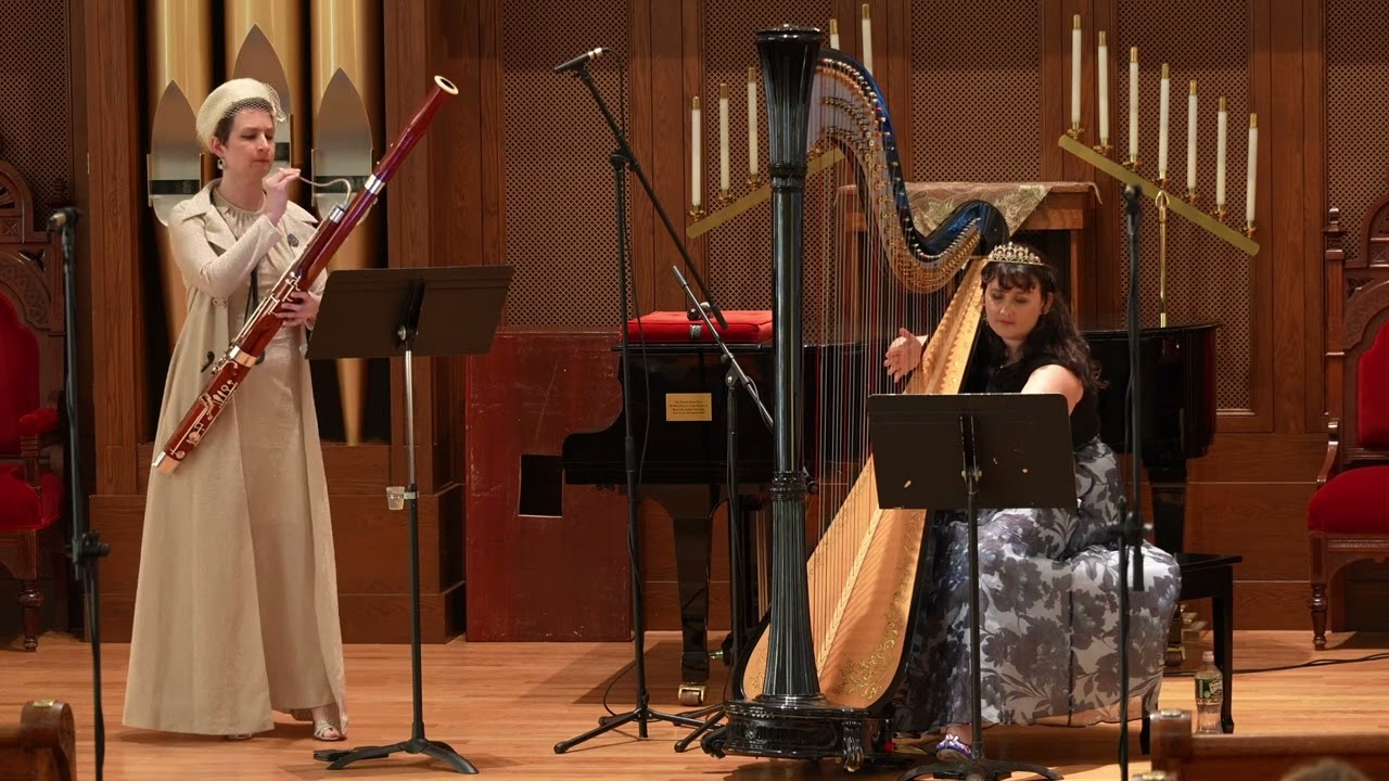 3 Pieces for Flute by Elizabeth Poston (arr. for bassoon & harp)