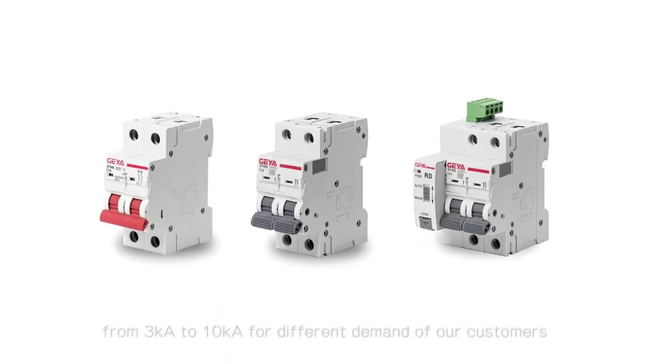 GEYA Type A RCD Auto Recloser Modular Circuit Breaker 40A 63A 30mA
