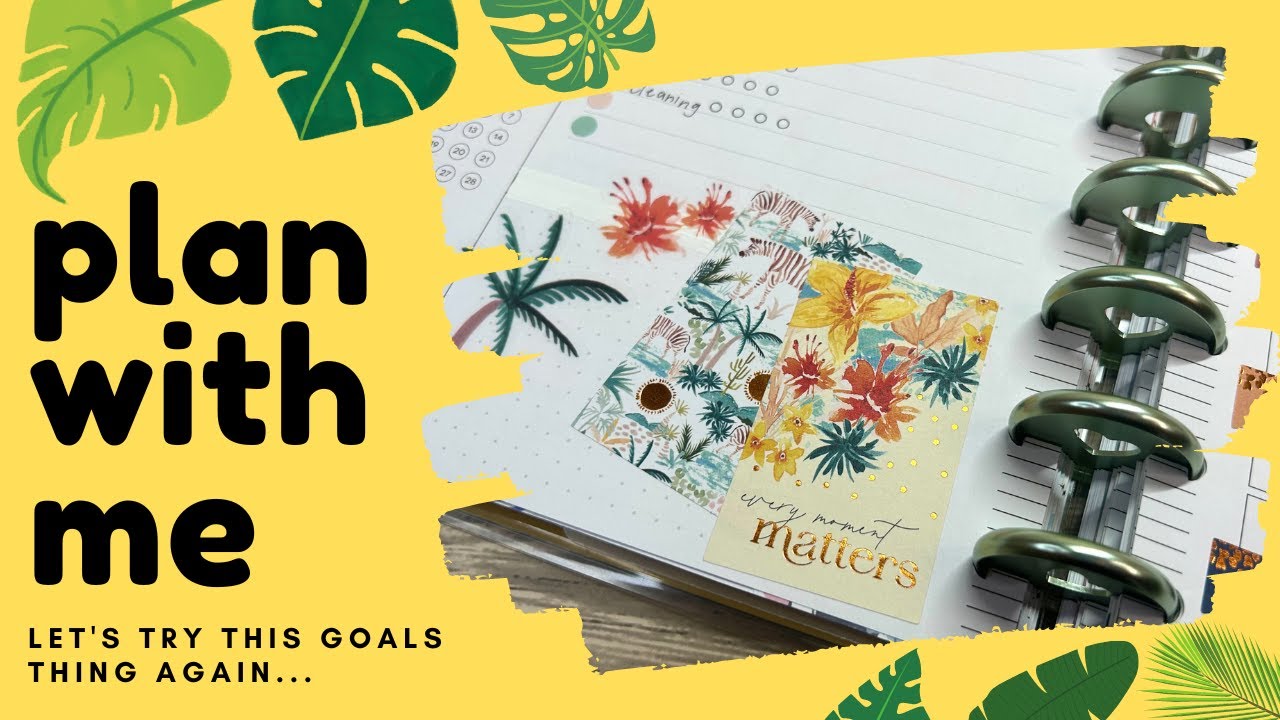 Plan with Me // Classic Monthly Layout Happy Planner // April Goals