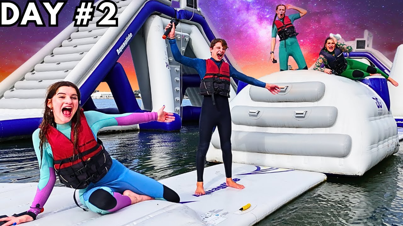LAST TO LEAVE GIANT INFLATABLE wins $1000 (FULL STORY) w/Norris Nuts