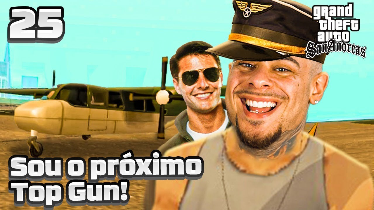 GTA SA #25 - VIREI PILOTO DE AVIAO!? - LEO STRONDA