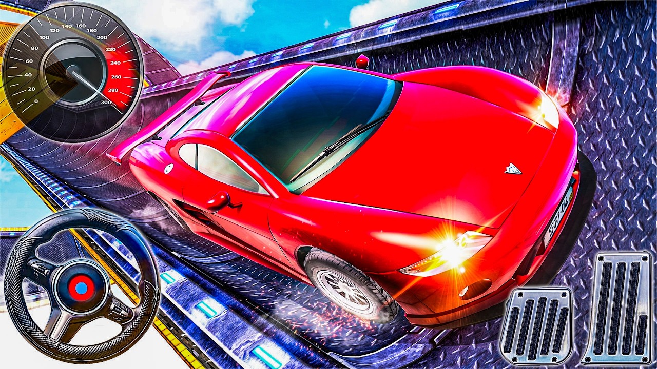 Mega Ramp Car Stunt Master Simulator - Impossible Car Mega Ramp 3D - Android GamePlay