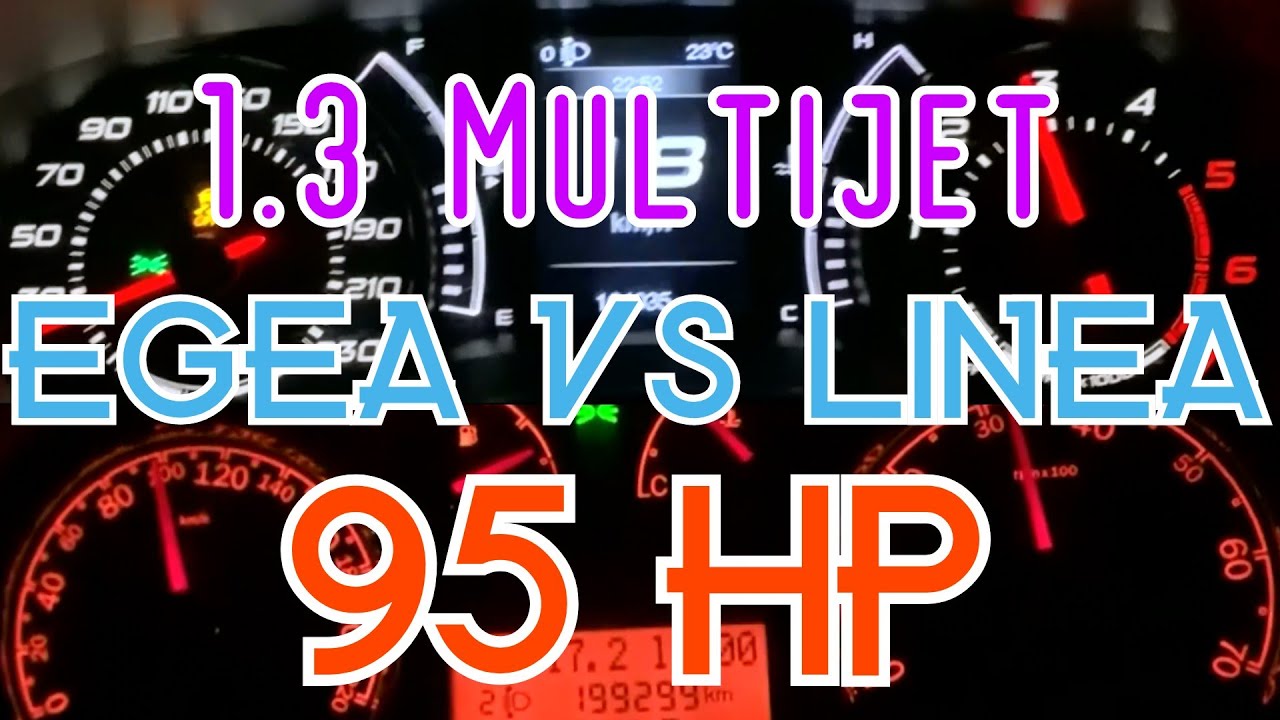 Fiat Egea 1.3 MultiJet 95 HP VS Fiat Linea 1.3 MultiJet 95 HP 0-100 Race