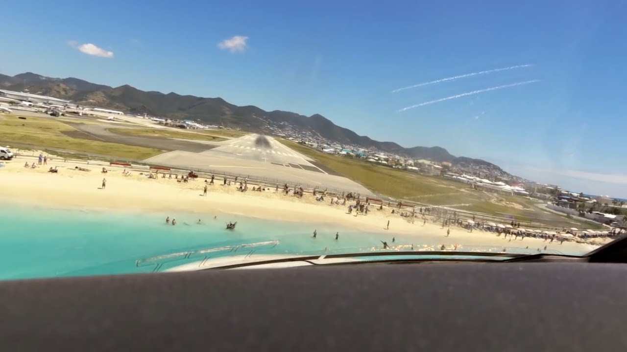 CitationJet CJ 4 Enroute and Landing in Saint Maarten