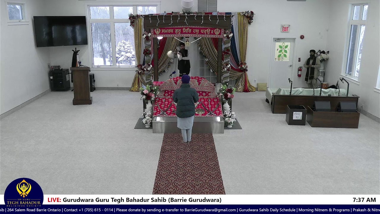 February 19 2026 - Morning Divaan | Gurdwara Sri Guru Tegh Bahadur Sahib Jee - Barrie Gurdwara