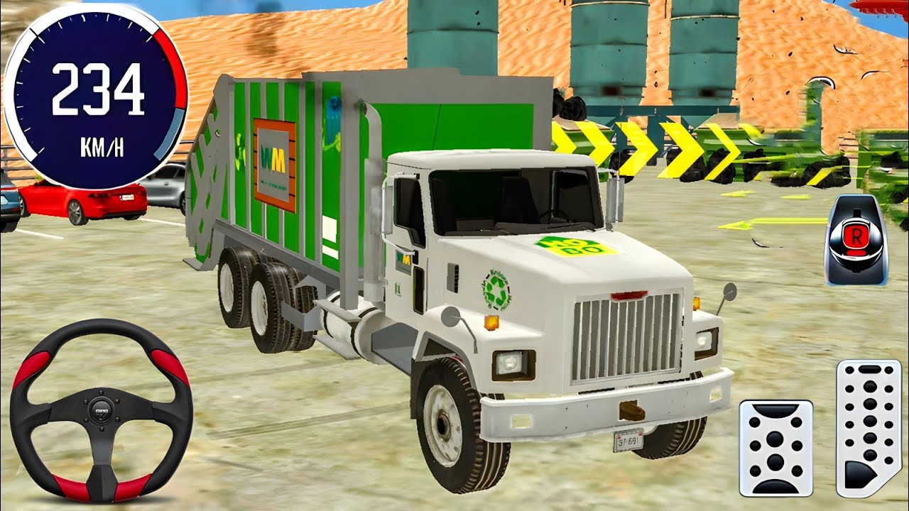 Garbage Trash Truck Realistic Simulator - Road Garbage Dumper Driver - Android GamePlay Part 6