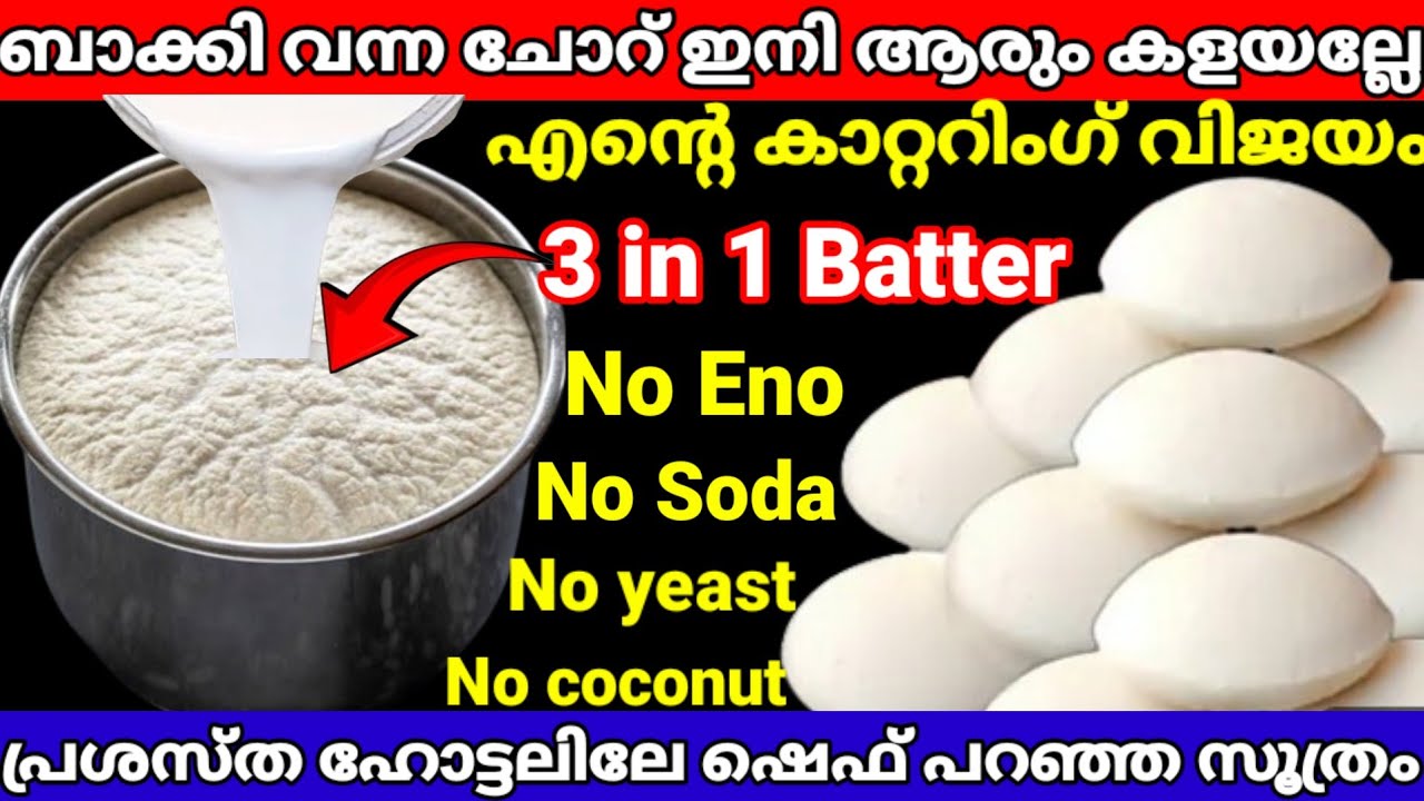 പ്രശസ്ത ഹോട്ടൽ ഷെഫ് പറഞ്ഞ ഞെട്ടിക്കുന്ന സൂത്രം ഇത് വരെ അറിയാതെ പോയല്ലോ |Viral idli Batter