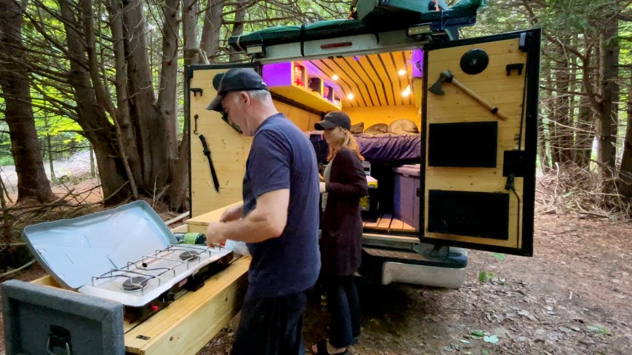 TRUCK CAMPING IN THE WOODS (RELAXING)
