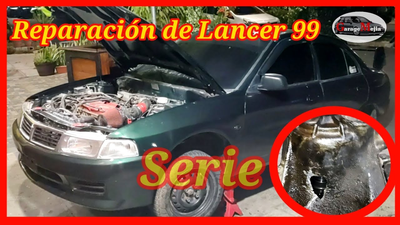 Caja de cambios quebrada, toca abrir transmisión manual al Mitsubishi Lancer 4G92 esta quebrada.