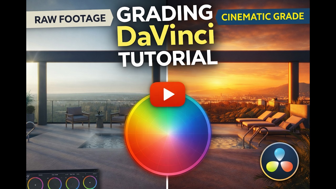 Professional Archviz Color Grading in DaVinci Resolve | Realistic & Cinematic Look