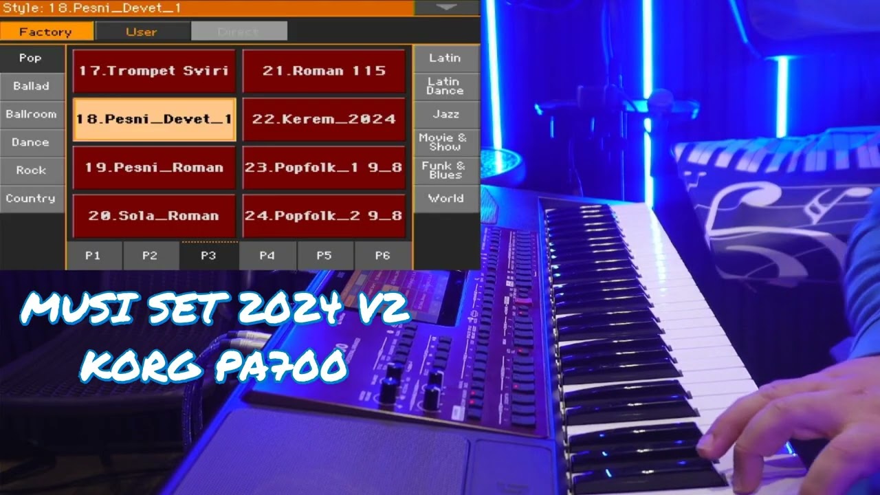Musi Set Version 2 for KORG PA700 (SET 2020-2024 SET) User+Factory Styles