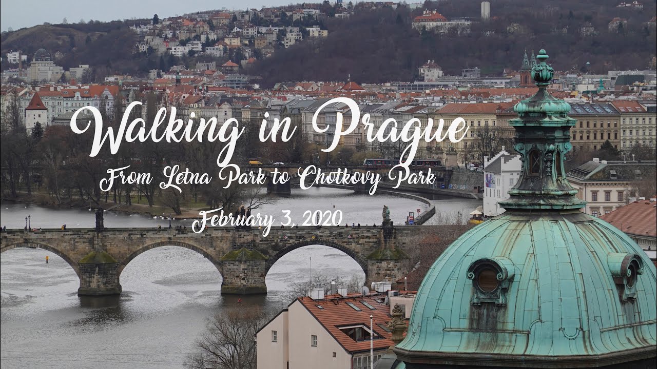 Walking in Prague / Winter morning walk / February 3, 2020(FHD)