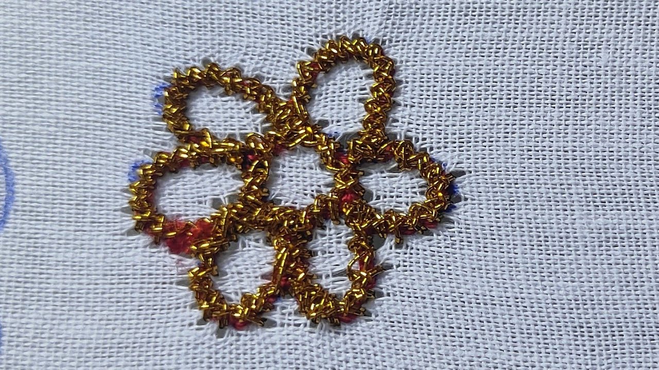 Class -8 - Zigzag Stitch -1 Aari Hand Embroidery Basic chain Stitch for beginners in Kannada