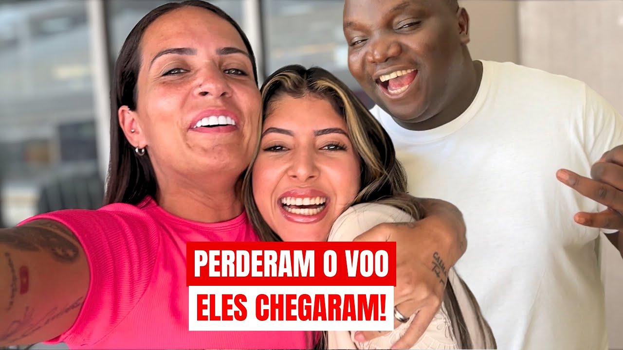 NATANIEL E JOY CHEGOU NO RIO DEPOIS DE PROBLEMAS 