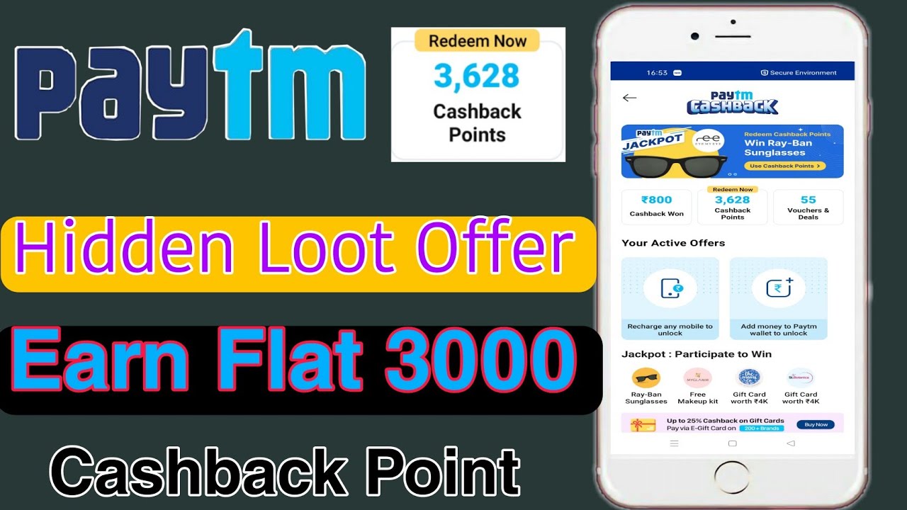 Paytm Hidden Loot Offer | Flat 3000 Cashback Point 🔥 For All | Paytm New Add Money Offer