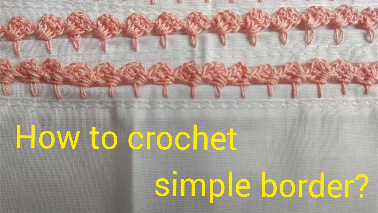 How to crochet lace on Handkerchief border l creative border 1l crochet edging 1 l lGaurisCrochetHub