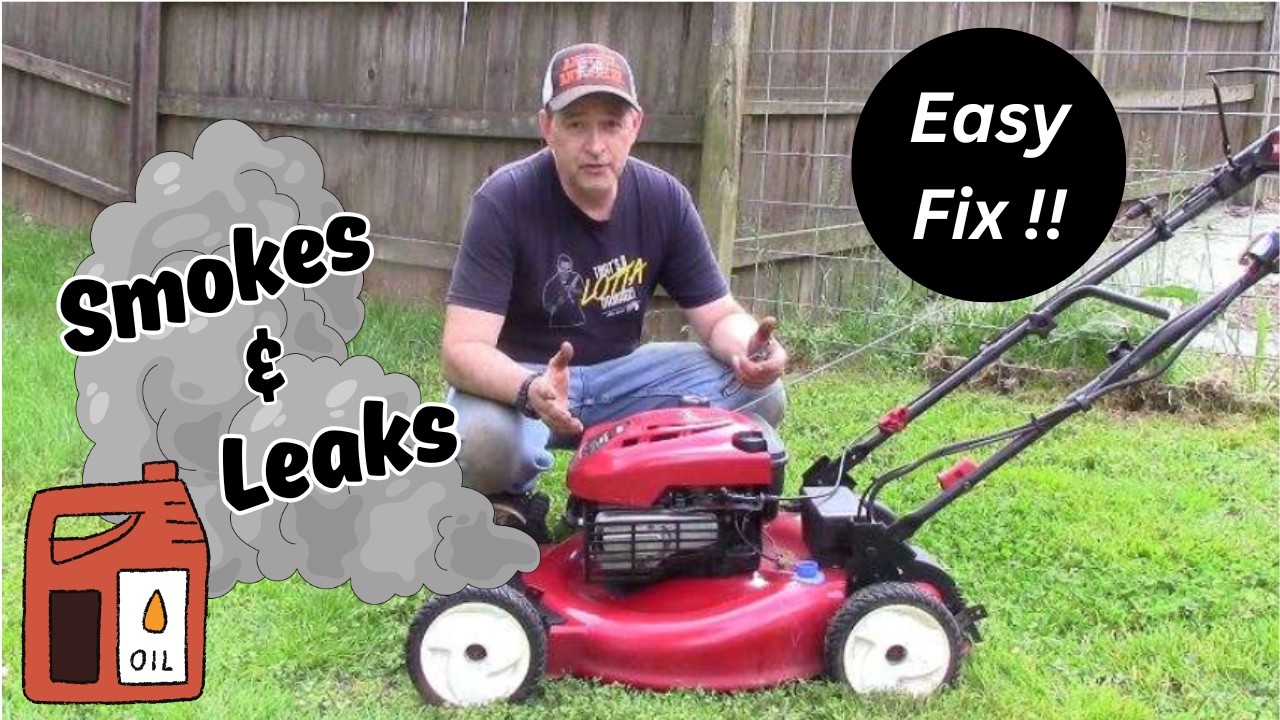 Troy-Bilt Recycler LAWNMOWER Blows SMOKE / LEAKS Oil. Why?? LET'S FIX IT! Briggs 6.75 Quantum Engine