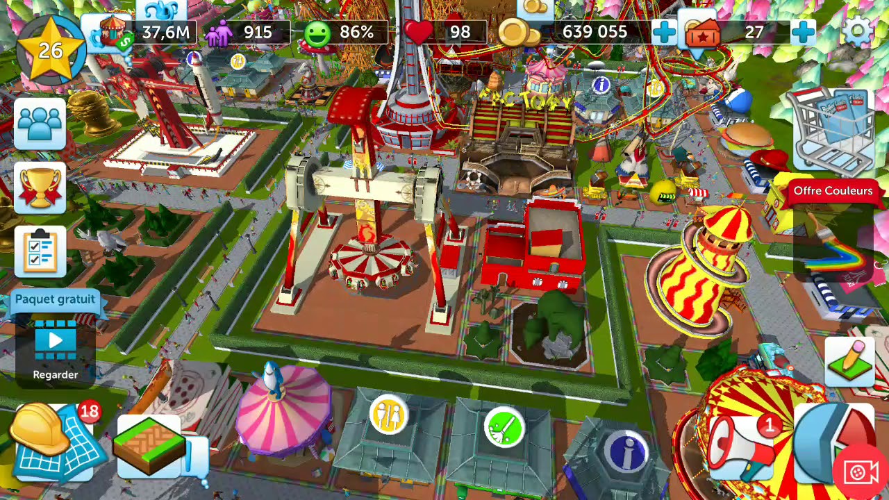 [RCT TOUCH] Roller Coaster Tycoon Touch - Le PLUS BEAU PARC ? (FR HD)