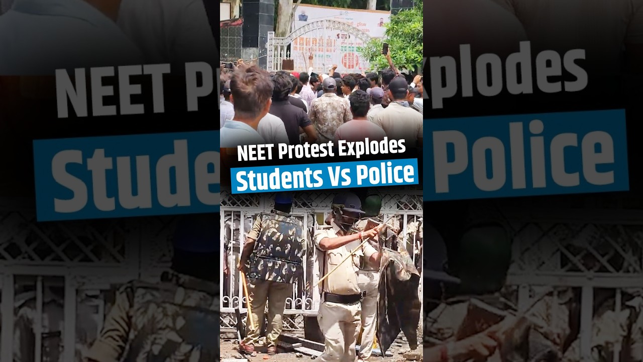NEET Protest Turns Violent In Bihar | Stone Pelting After Police Lathi-Charge In Katihar