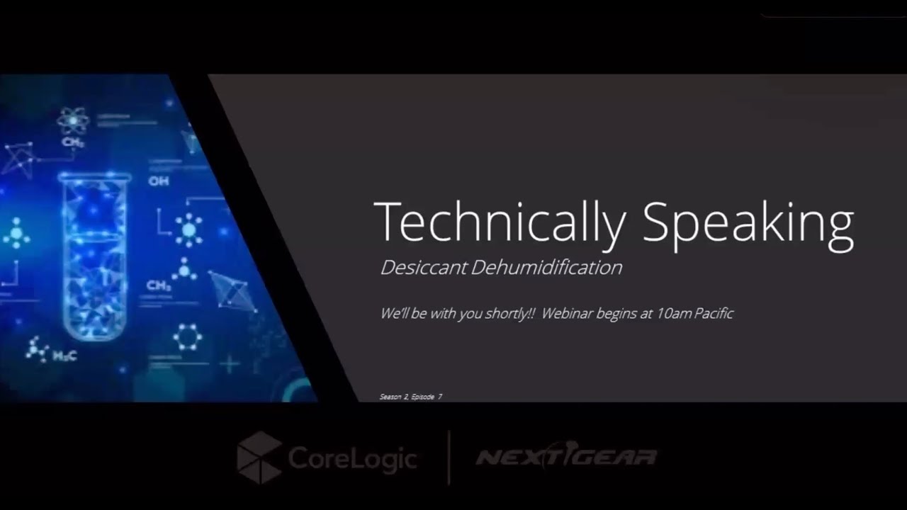 Technically Speaking Season 2:  Episode 7:  Desiccant Dehumidification 1
