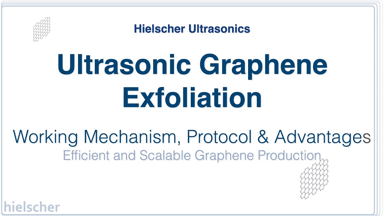 Ультразвуковая эксфолиация графена – урок 15мин - Hielscher Ultrasonics #Graphene