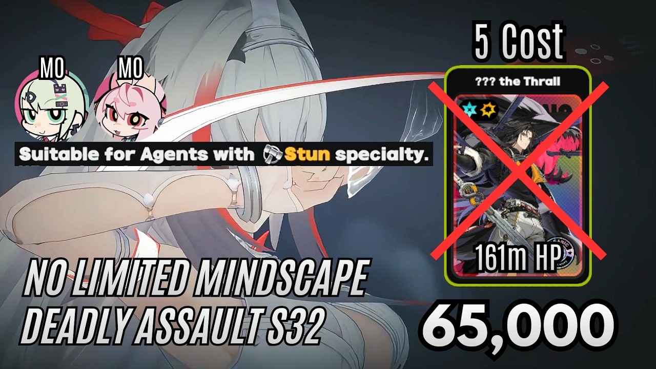Stun Speciality BTW M0W1 Ye Shunguang 65K The Thrall Kill 5 Cost | Deadly Assault S32 |  ZZZ 2.6