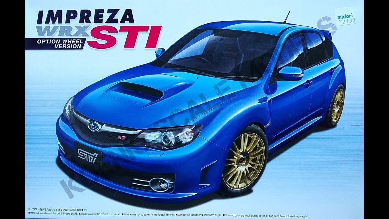 Обзор '07 Subaru Impreza WRX STI Option Wheel Version Aoshima 1/24 (сборные модели)
