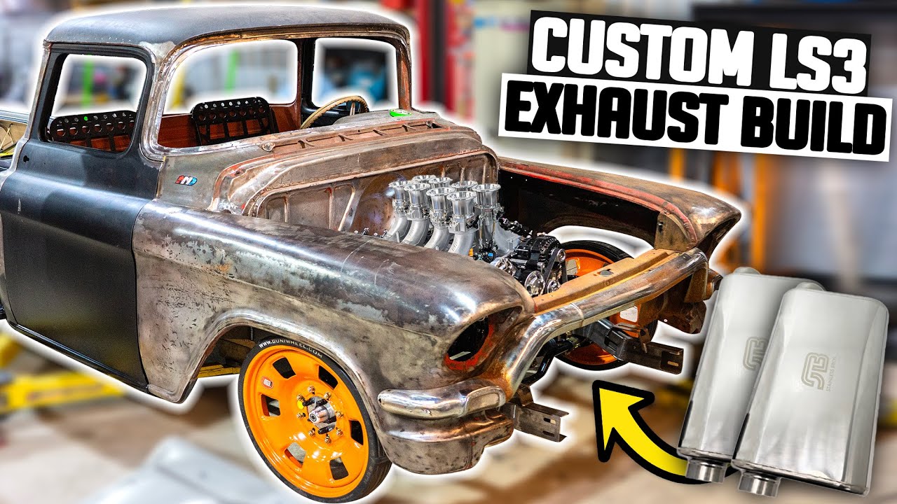1957 LS Swapped Stepside Custom Stainless Exhaust Build! - Roadstershop Chassis GMC Truck Ep. 6