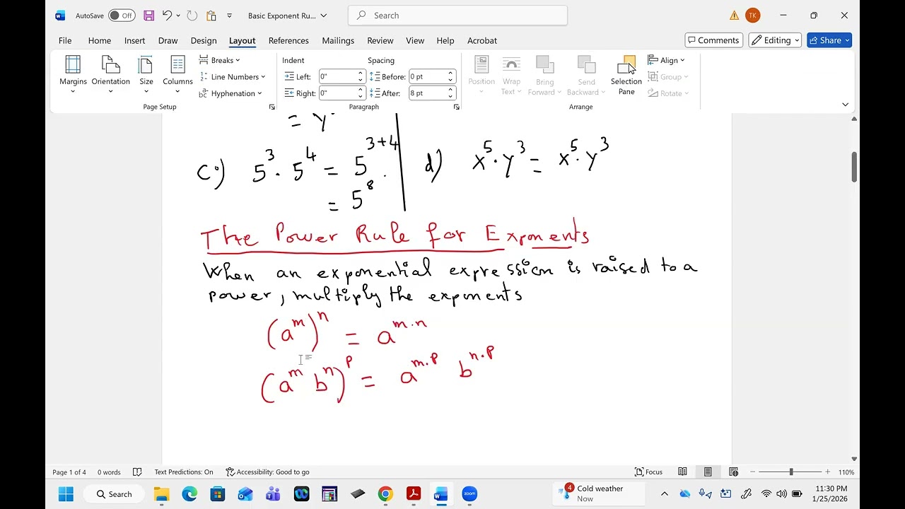 Simplifying Exponential Expressions