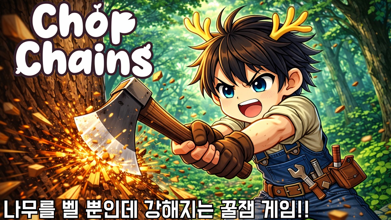 [찹체인] 나무를 벨 뿐인데 강해지는 꿀잼 게임!! (Chop Chains)