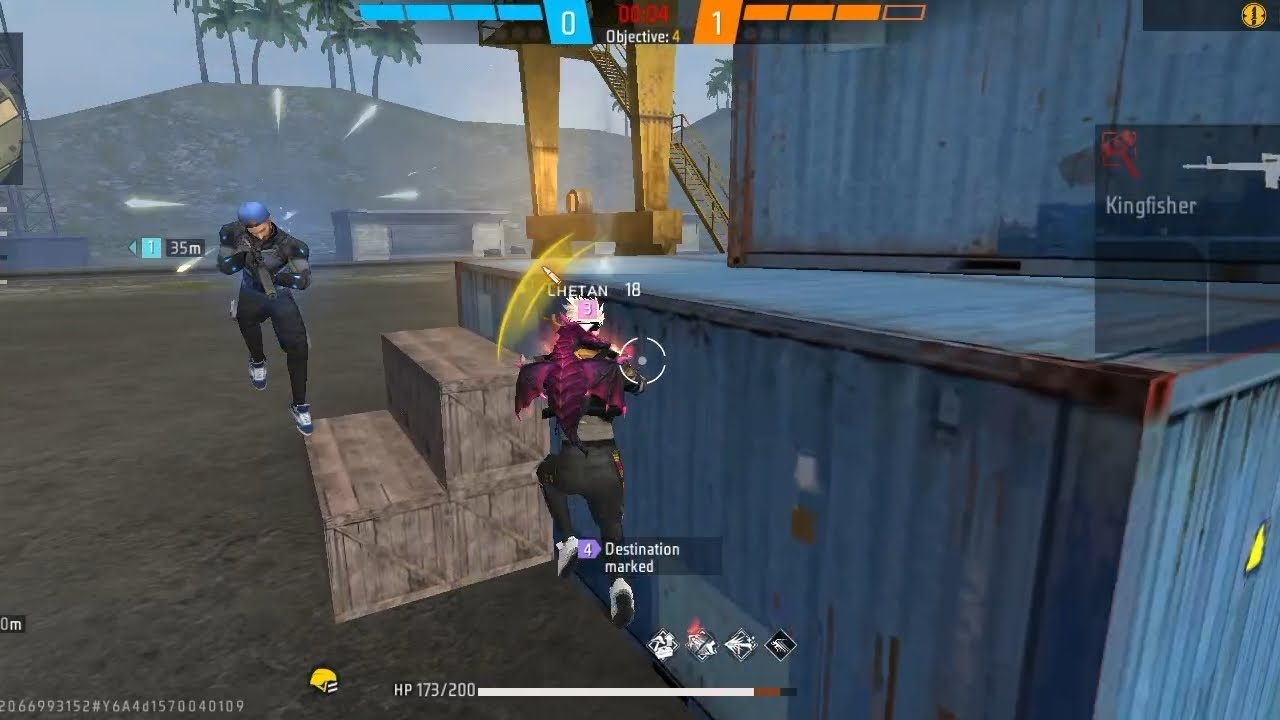 Free Fire Cs Rank 9kills 1vs4 GROZA-Mp40 training video