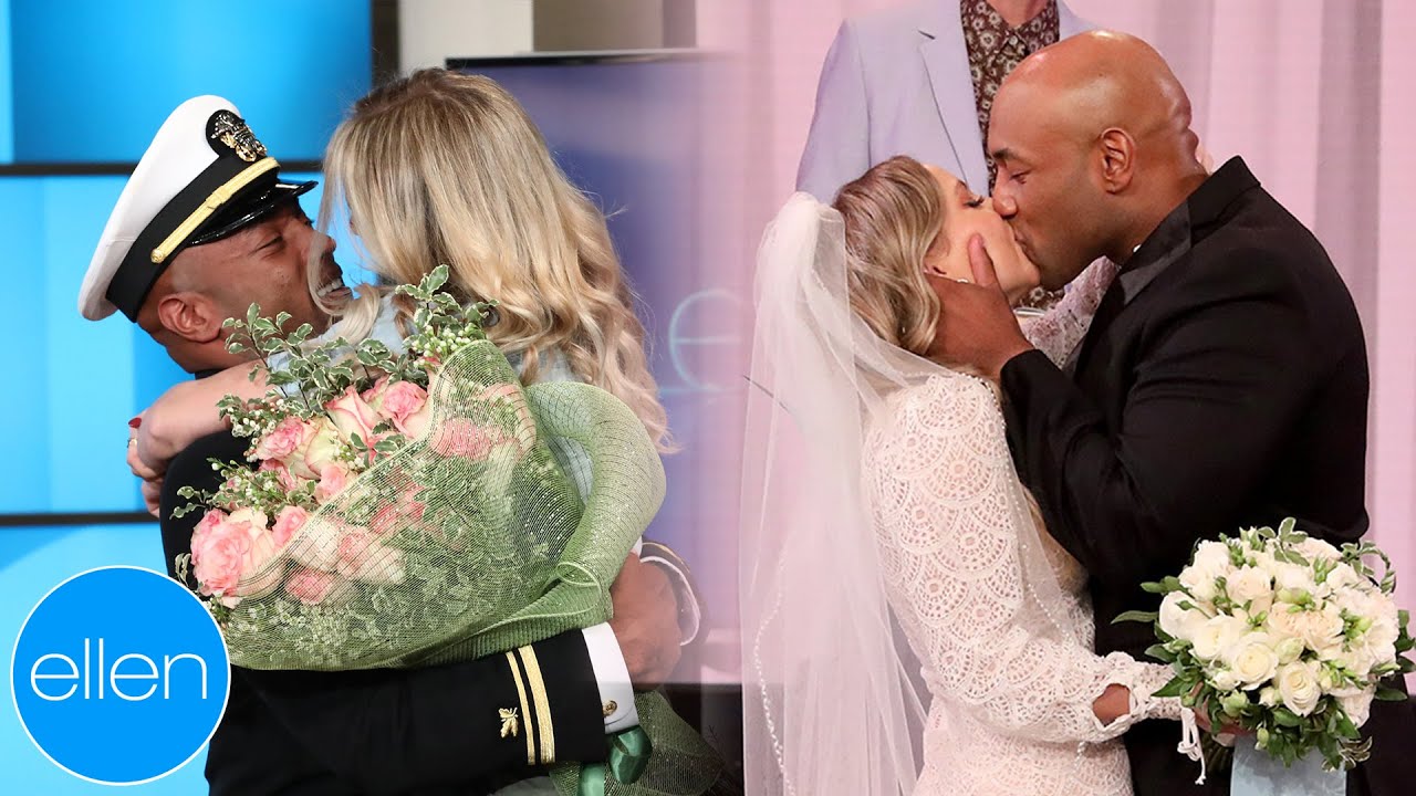 From Military Reunion to Surprise Wedding: Maura & Noah's Love Story on The Ellen Show