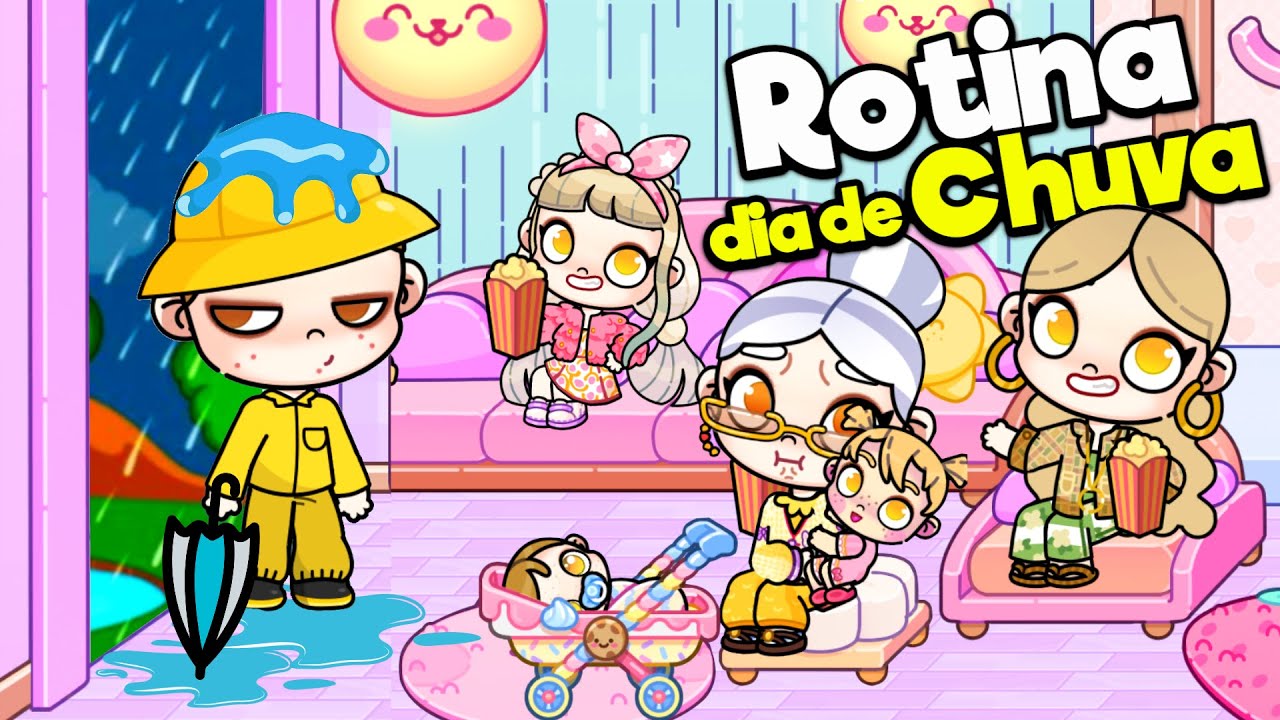 ROTINA DIA DE CHUVA E FRIO 🌧☔ | AVATAR WORLD ROTINAS E HISTORINHAS