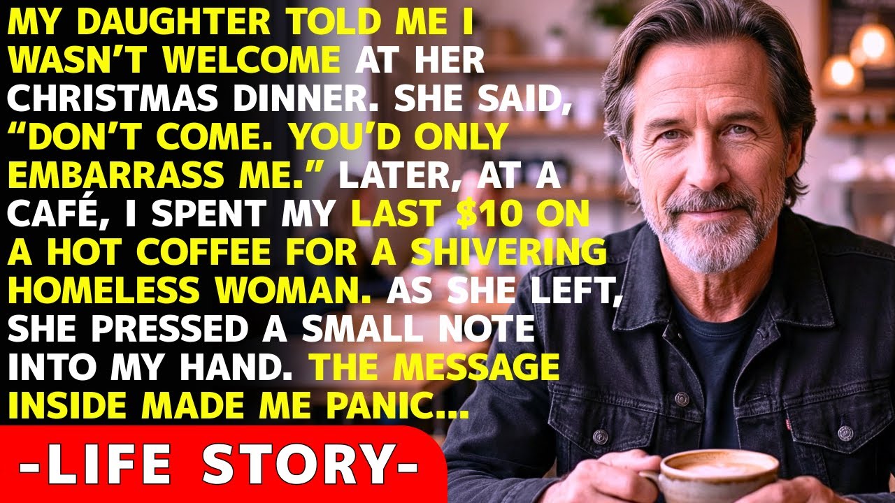 My Daughter Banned Me From Christmas For “Embarrassing” Her. Later, A Beggar Woman Handed Me A Note…
