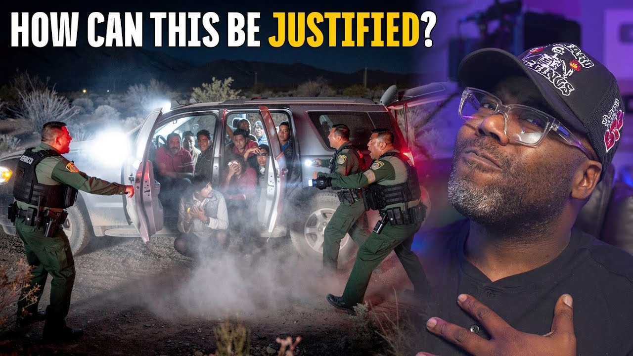 Border Patrol Closes In as Group Scatters Near U.S.–Mexico Border