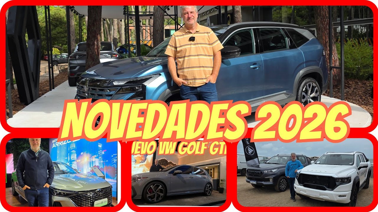 NUEVOS PARA 2026: VW GOLF GTI, BOREAL, ARRIZO 8, TIGGO 7 PHEV Y FOTON. (24/1/26) AUTO AL DÍA.