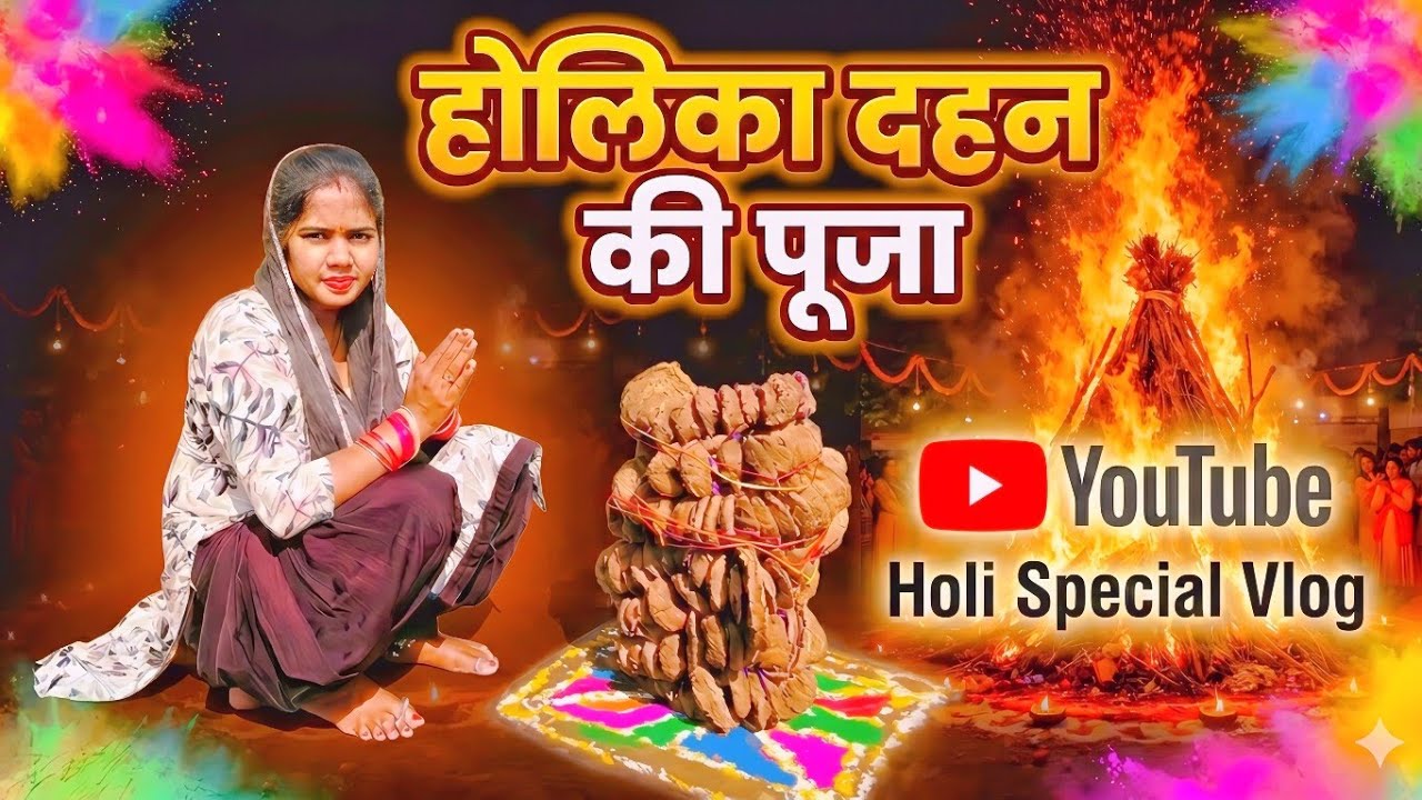  होलिका दहन 2026 🔥दिव्य अग्नि  पूजा और रंगोली का खास नज़ारा!Dekho Ji 😍 भक्ति और खुशी का त्योहार 