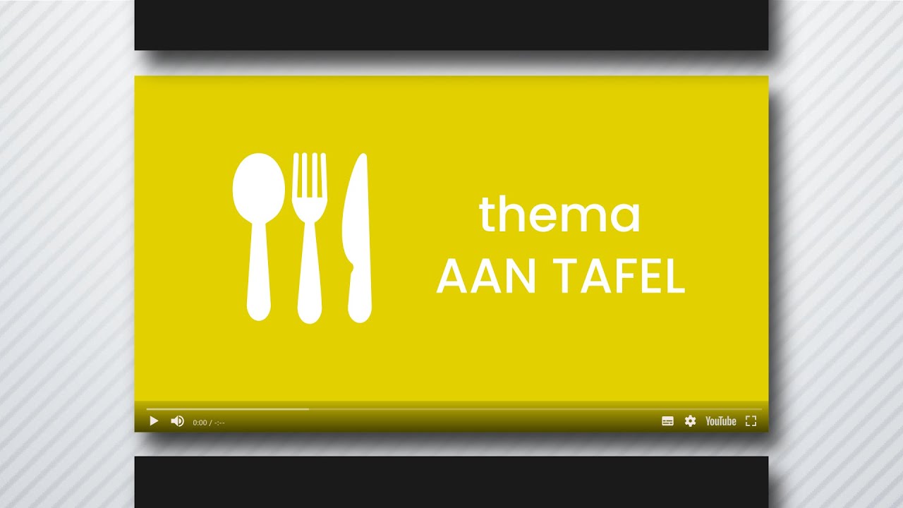 Aan tafel